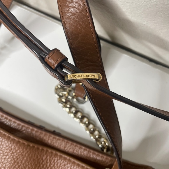 Michael Kors‎ Brown Pebbled Leather Shoulder Bag - Picture 3 of 7